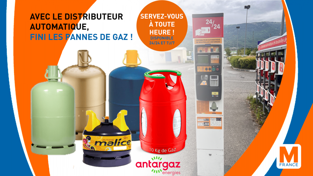 Nouveau : fini les pannes de gaz avec le distributeur automatique